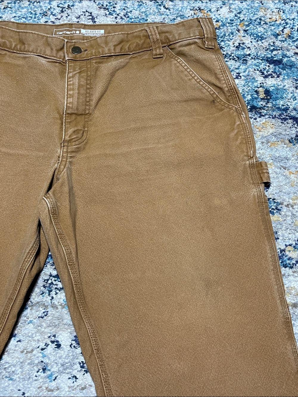 Carhartt Men's Rugged Flex Relaxed Fit Duck Utility Work Pants in size 38x30 - Picture 13 of 16
